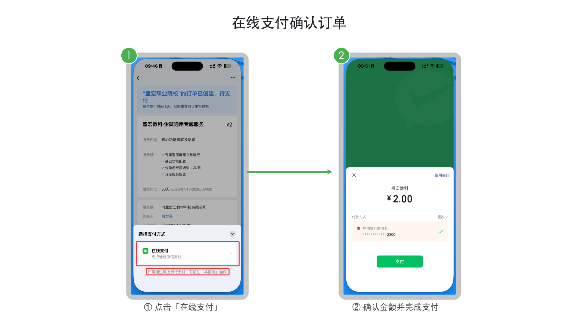手机端确认订单